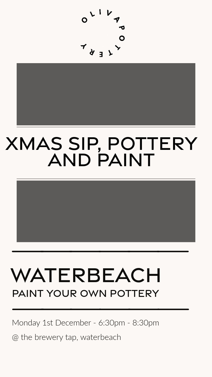 Xmas Sip, Pottery And Paint - Waterbeach
