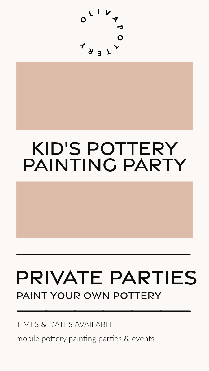Kids Pottery Painting Party