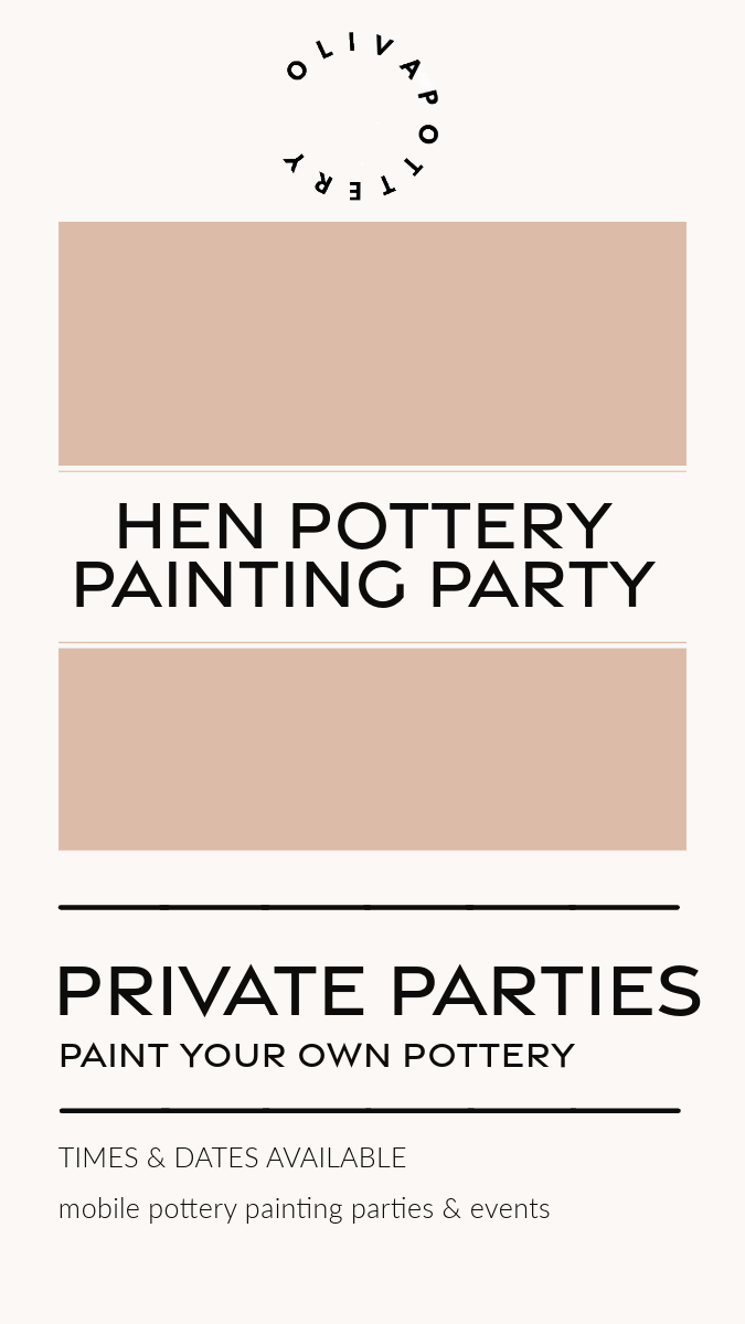 HEN Pottery Painting Parties (2 hours)