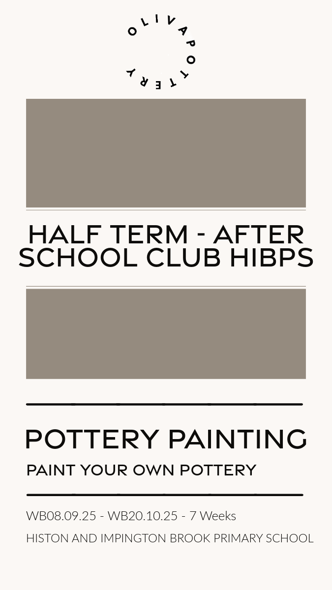 HIBPS Pottery Painting Club HALF TERM (7 weeks)