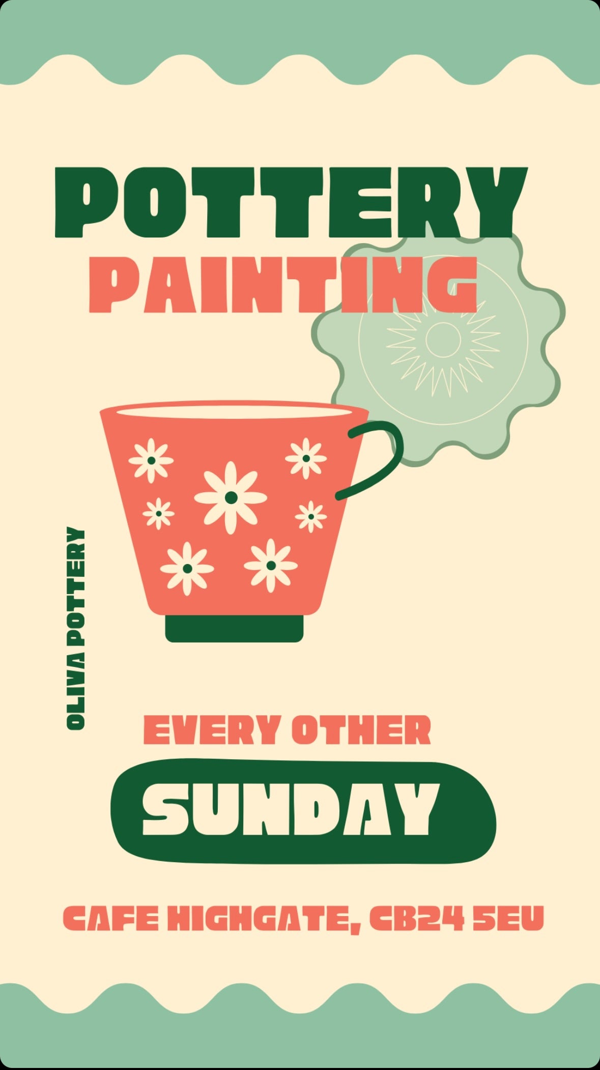 Sunday Pottery Painting Session