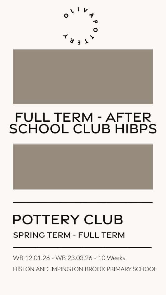 HIBPS Pottery Painting Club FULL TERM  (10 weeks)