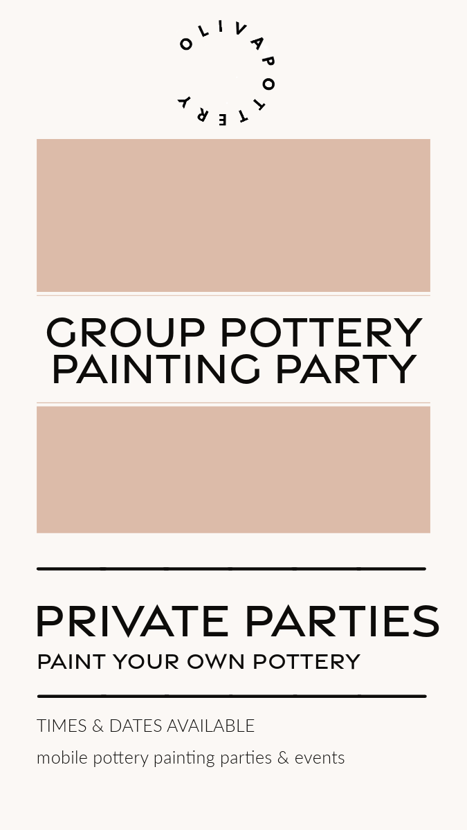 Adult & Group Pottery Painting Events