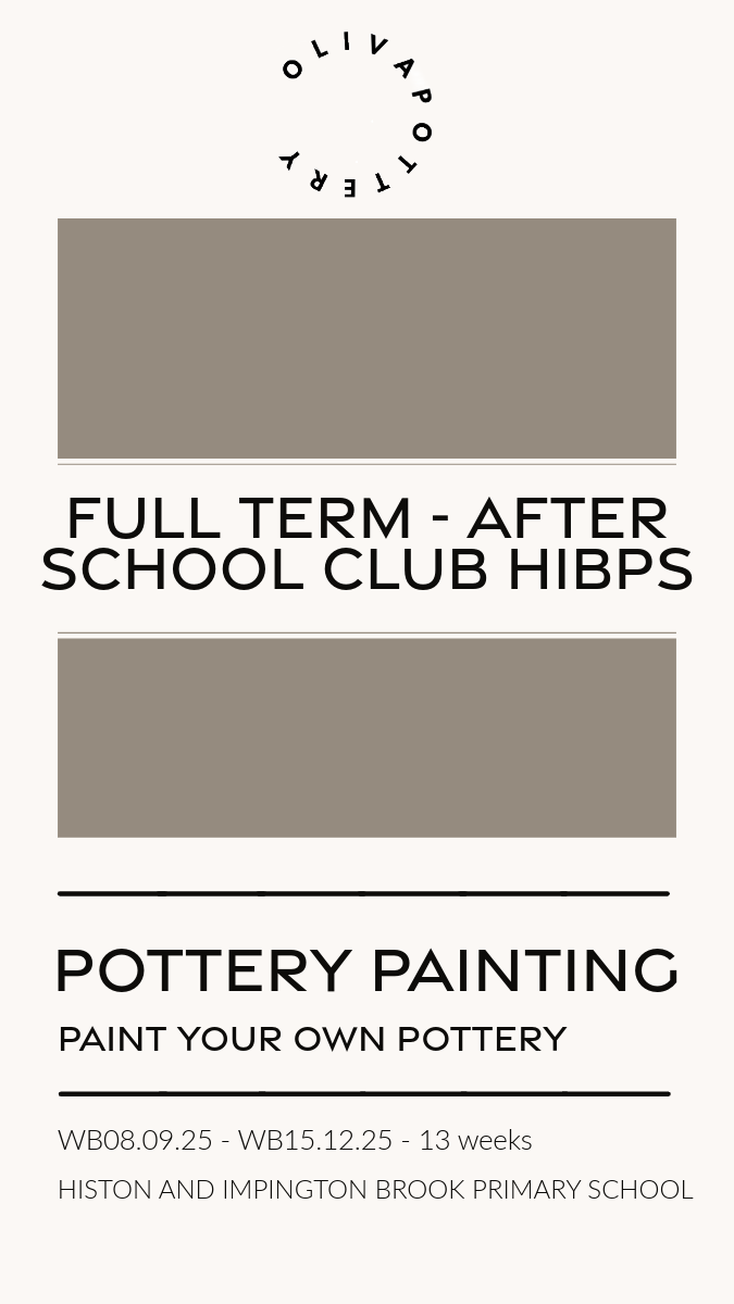 HIBPS Pottery Painting Club FULL TERM  (13 weeks)